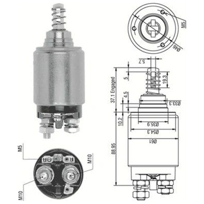 Elektromagnetický spínač, štartér MAGNETI MARELLI 940113050252