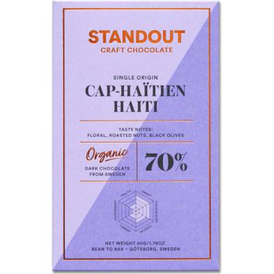 Standout Chocolate Haiti Cap-Haïtien 70% BIO hořká čokoláda 50 g