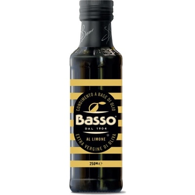 Basso Extra panenský olivový olej ochucený zálivka z olivového oleje s citronem 250 ml