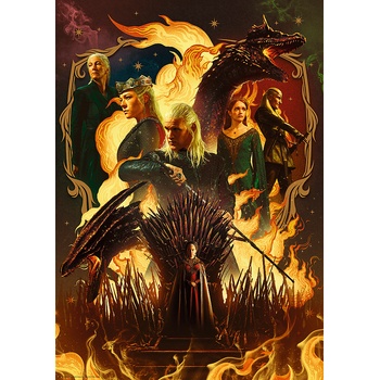 Trefl - Puzzle Premium Plus: MGame of Thrones - House of the Dragons - 1 000 piese