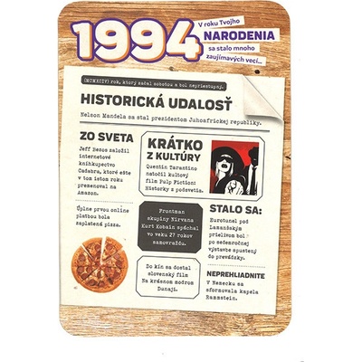 Blahopřaní 1994 - slovensky