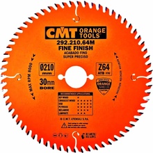 CMT Pilový kotouč pro elektronářadí, finální řez D210x2,8 d30 Z64 HM
