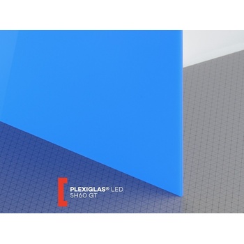 Röhm Plexisklo Plexiglas LED 3mm 5H60 nasvetľovacie 1010 x 2030 mm modré 1 ks