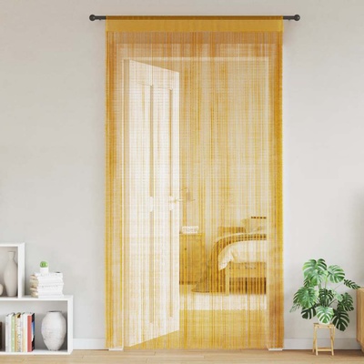 vidaXL Завеси от канап, 2 бр. , златни, 140x250 см (4102036)