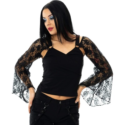 Poizen industries Дамска тениска с дълъг ръкав (топ) poizen industries - jacinda - black - t-jaca-b