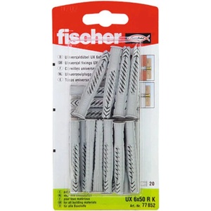 Fischer УНИВЕРСАЛЕН ДЮБЕЛ Ф6x50ММ 20 БРОЯ fischer ux r k (4006209908693)