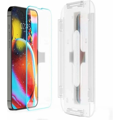 Spigen Стъклено защитно покритие за дисплея на iPhone 17e, iPhone 16e, iPhone 14, iPhone 13, iPhone 13 Pro - Spigen Glas. tR EZ Fit Sensor Open Tempered Glass (прозрачен) (AGL03724)
