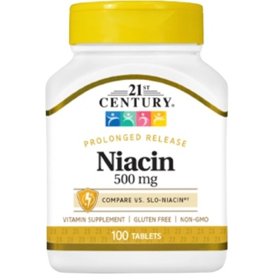 21st Century Niacin 500 mg Prolonged Release [100 Таблетки]