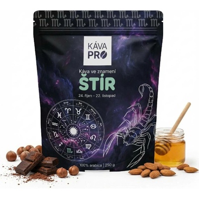 KávaPRO káva ve znamení Štír mletí filtr 250 g