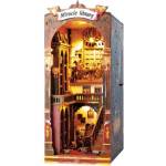 Mikro Дървен строителен комплект библиотека със светлина, 371 бр. | Woodworks (610838)