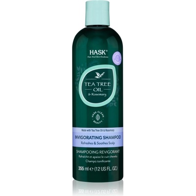 HASK Tea Tree Oil & Rosemary освежаващ шампоан за суха и сърбяща кожа на главата 355ml