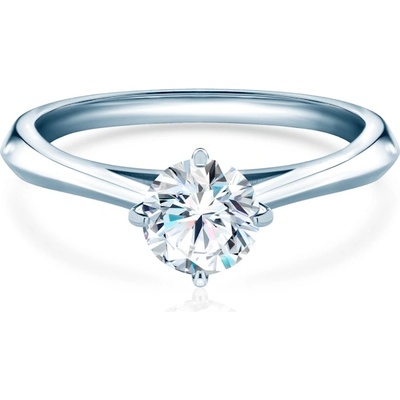 SAVICKI Годежен пръстен The Light: бяло злато, лабораторен диамант