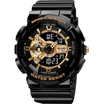Skmei Спортен мъжки часовник SKMEI Shockproof, Черен / Златист (SKMEI-1688-BLACK-GOLD)