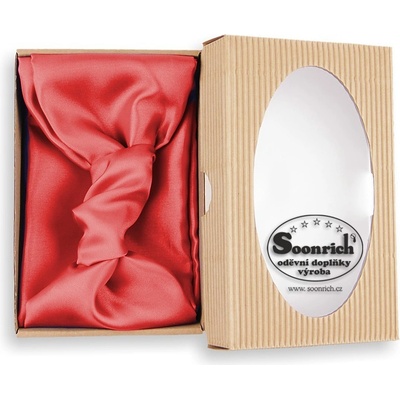 Hedvábný šátek červený she012 – Zbozi.Blesk.cz