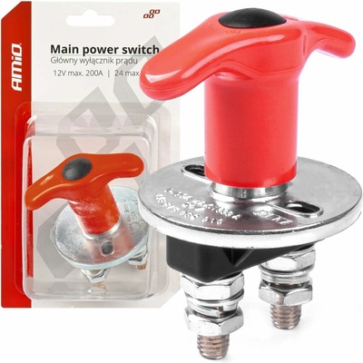 Hlavní vypínač autobaterie hebel 12/24V AMIO-03024