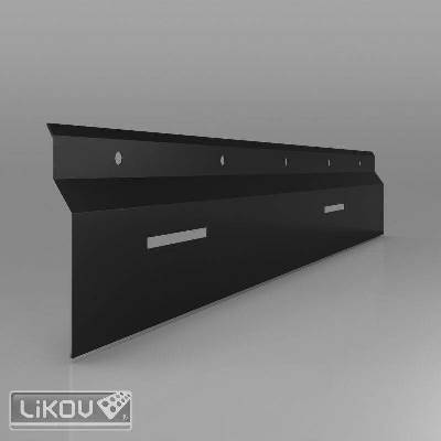 LIKOV Ukončovací lišta Al pro NOP 08/2000/antracit/provětrávací