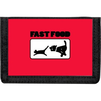 Peněženka na suchý zip Fast food