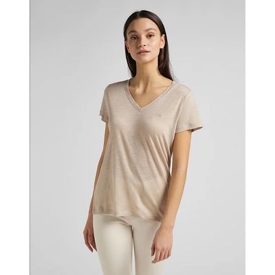 Lee neck tee oxford tan