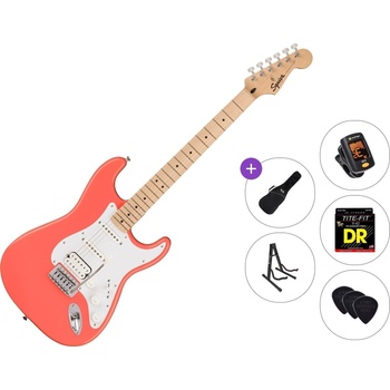 Squier Sonic Stratocaster HSS MN Standard SET Tahitian Coral Електрическа китара