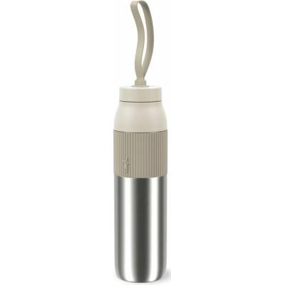 Emsa izolovaná láhev BeYou Twist Bottle s integrovaným sítkem a popruhem 700 ml béžová