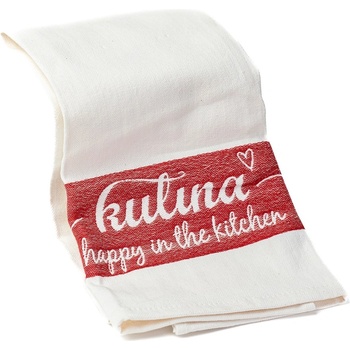 Kulina Кърпа за чай КУЛИНА 47 х 65 см, бял / червен, памук, Kulina (KUL630260000019)