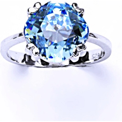 Čištín stříbrný krystal Swarovski akvamarin T 1225