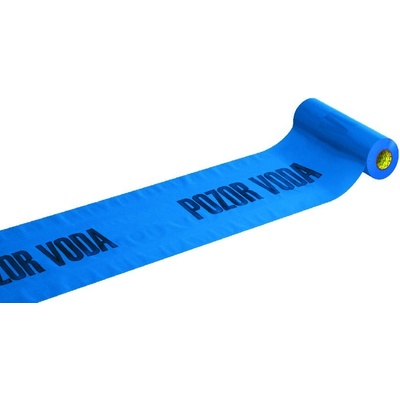 Anticor fólie výstražná modrá POZOR VODA 220 mm x 20 m