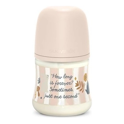 Suavinex Wonderland kojenecká láhev fyziologický průtok růžová 150 ml