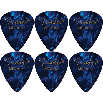 Image 1 of Fender 351 Shape M6 Blue Moto Перце за китара (198-2351-302-KUS-6PACK-SET)