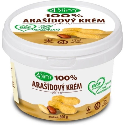 4Slim Arašídový krém jemný 500 g