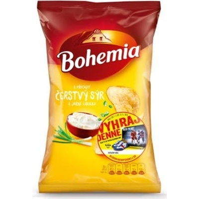 Bohemia Chips Čerstvý sýr a Jarní cibulka 130 g