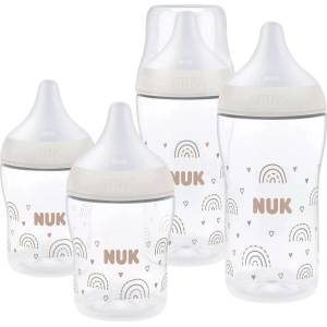 Nuk Комплект шишета NUK Perfect Match - TC, РР, 0 м+, 4 части, дъга (10225350) - ozone