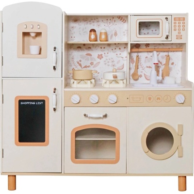 Ginger Home Детска дървена кухня Ginger Home - Винтидж модел с електронни котлони (W10C790F)