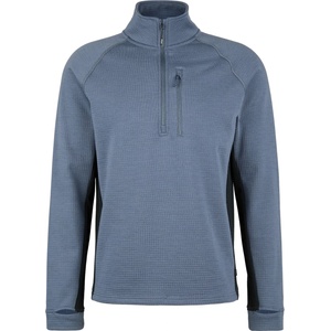 Stoic Мъжки вълнен пуловер Stoic MerinoWaffleFleece320 NorrdalSt. Half Zip Merino jumper - Ink Grey / Black (005-6577-0212)