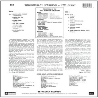Ellington Duke - Historically Speaking The Duke LP