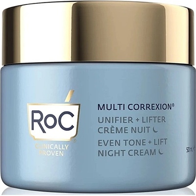 RoC Multi Correxion Even Tone + Lift Night Cream изсветляващ нощен крем за лице за жени 50 мл