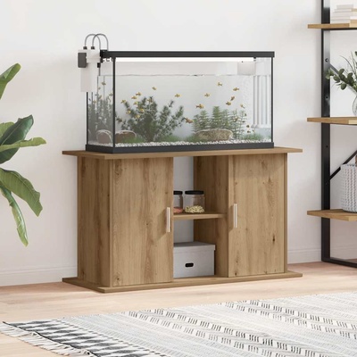 vidaXL Стойка за аквариум, дъб, 101x41x58 см, инженерно дърво (857281)