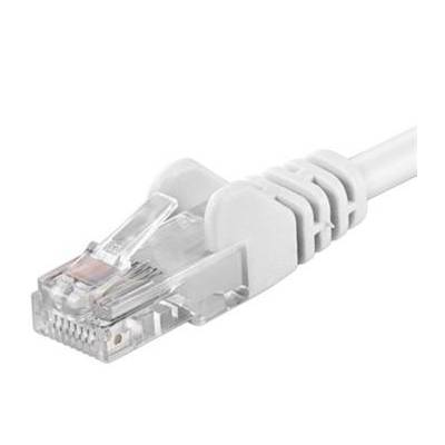 PREMIUMCORD Patch kábel UTP RJ45-RJ45 level 5e 0.25m, biela sputp002W