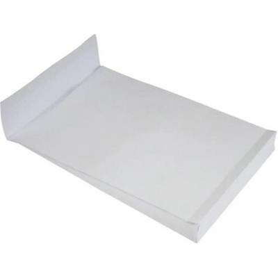 Taška B4 s X dnom a odtrhávacou páskou 250 x 354 mm biela 140g