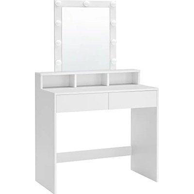 Vasagle Toaletní kosmetický stolek s LED osvětlením bílý RDT114W01