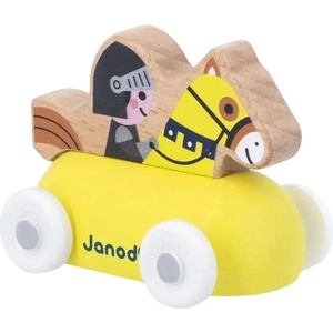 Janod Дървена количка Janod Cross Roads - Рицар (J05925)