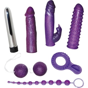 You2Toys - Вибратор комплект с брокат - 7 части - desirel
