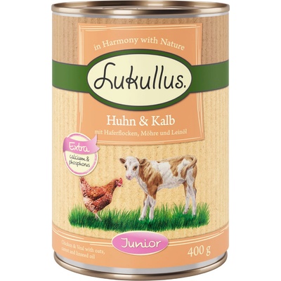 Lukullus Junior kura & teľacie 6 x 400 g