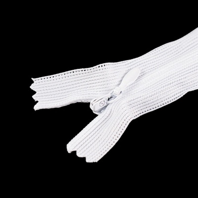 Takoy Špirálový zips skrytý biely - 45cm