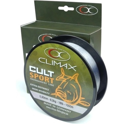 Climax Cult Carp Sport Mono sivý 1000 m 0,30 mm 8,3 kg