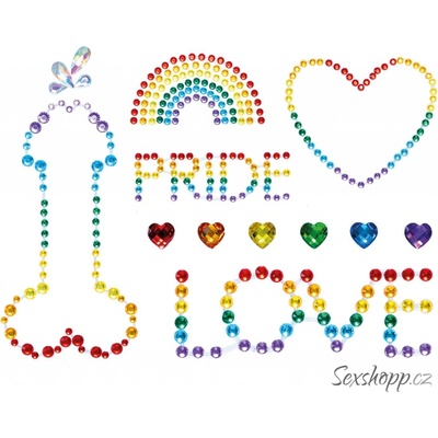 Pride Body Jewels dúhové šperky na telo