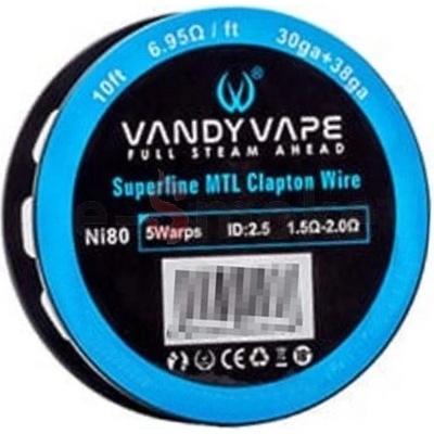 Vandy Vape Ni80 Superfine MTL Clapton 30ga+38ga