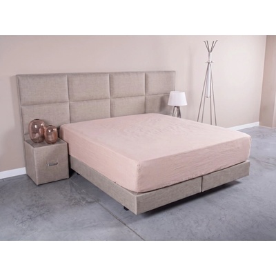 Royal Comfort Napínací prostěradlo 100% len FLAMINGO PINK 100x200x45