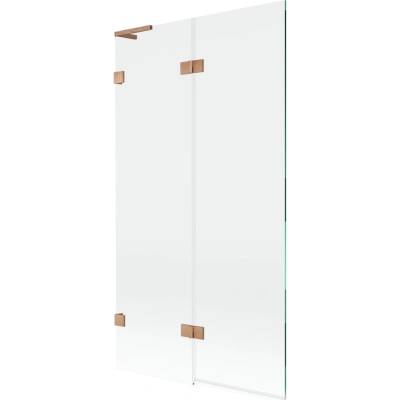 Mexen Lunar L двукрила параванна стена за вана, 100 x 150 см, прозрачна, матирано (897L-100-100-65-00-L)