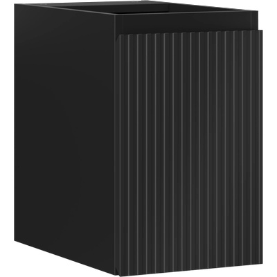 Rivel шкаф за баня под мивка 30 см, 1 врата, с рифел, черен мат - 91A21-03047-1-BF71 (91A21-03047-1-BF71)